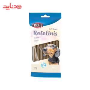 تشویقی سگ رولی تریکسی با طعم سیرابی گاو Soft Snack Rotolinis