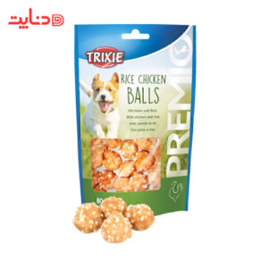 تشویقی سگ تریکسی با طعم مرغ و برنج PREMIO Rice Chicken Balls