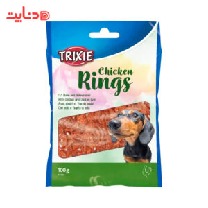 تشویقی سگ حلقه ای تریکسی با طعم مرغ و جگر مرغ Trixie Chicken Rings